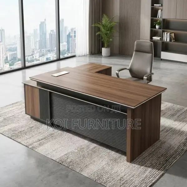 Office Desk; 180cm Executive Desk With Drawers