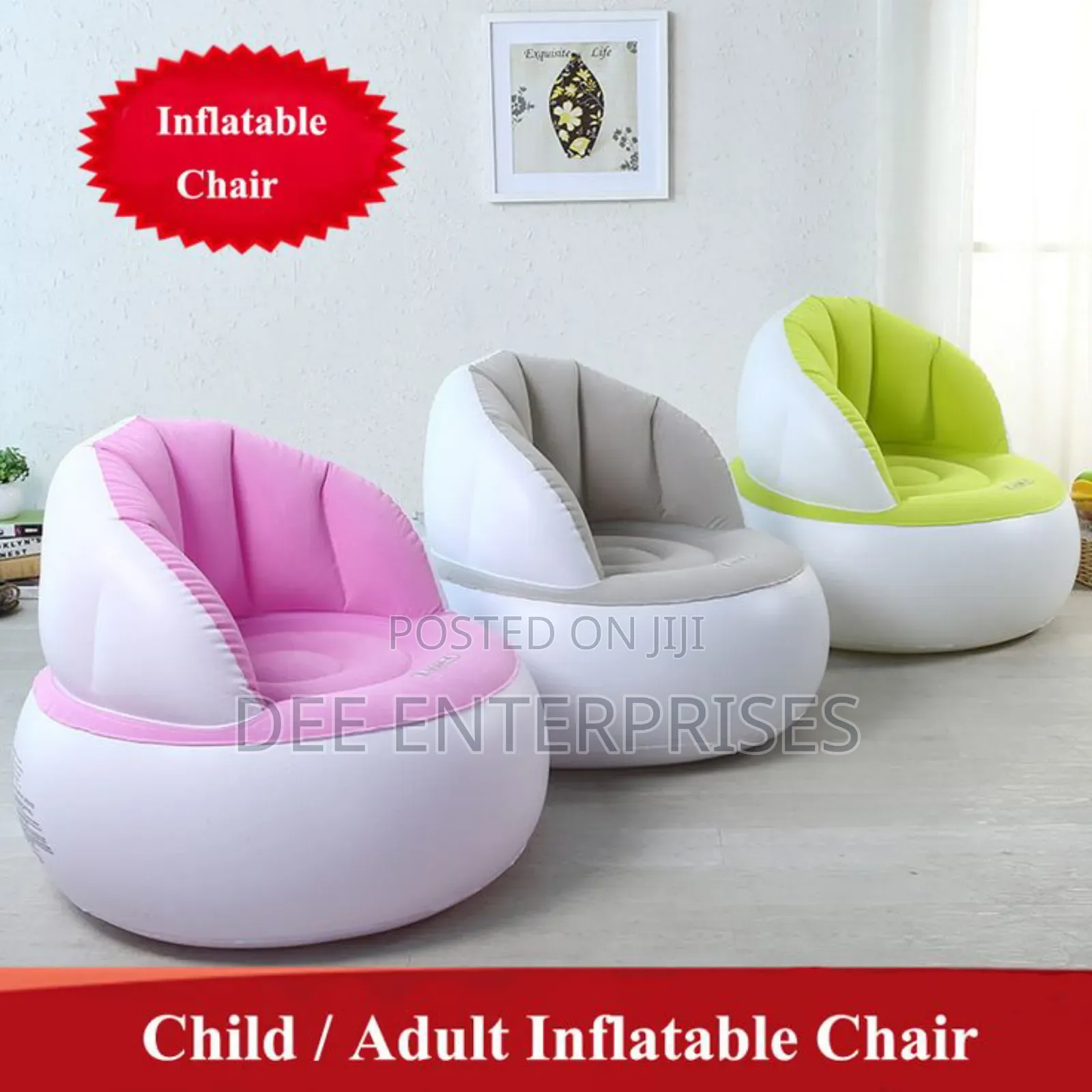 Kids Inflatable Sofa
Comes With Pump