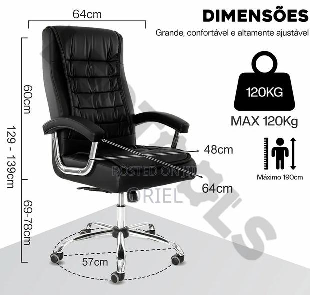 Modern Office Chair : Executive High-Back Office Seat - thumbnail 6