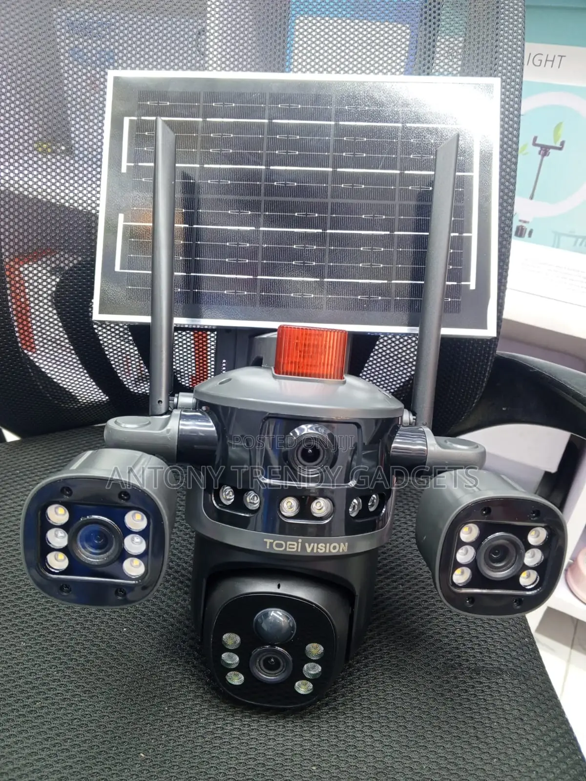Tobi Vision Ai Solar Camera, Versatile 3-in-1 Outdoor Security System