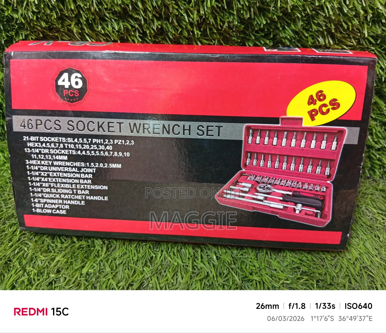 46pcs Socket Wrench Set