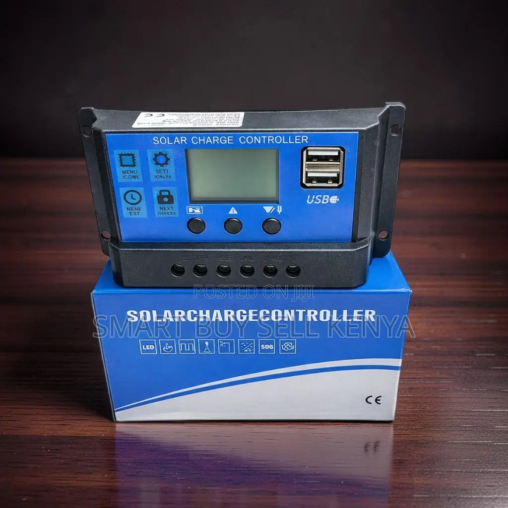 12v/24v 10a Solar Charge Controller With LCD Display Large Screen
