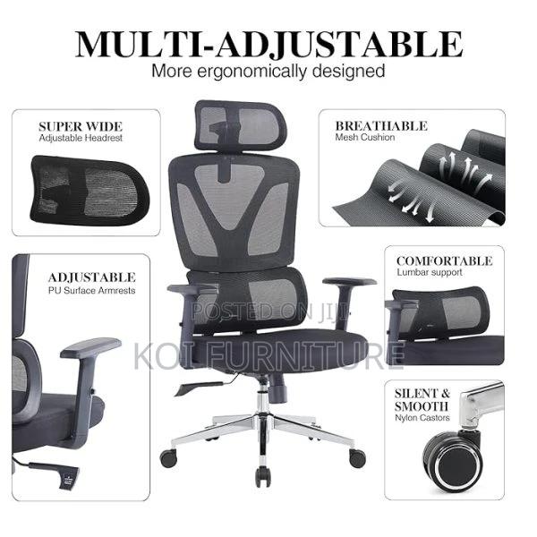 Office Chairs; Executive Office Orthopedic Chair - thumbnail 7
