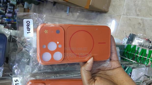 Aeetz Converter Case for iPhone 14 Pro Compatible With Magsafe -Orange - main view