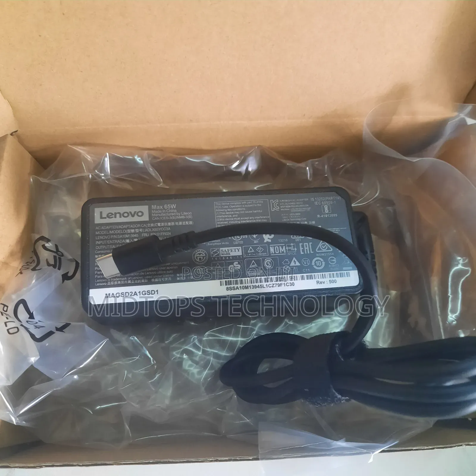 Lenovo Type C Charger Adapter