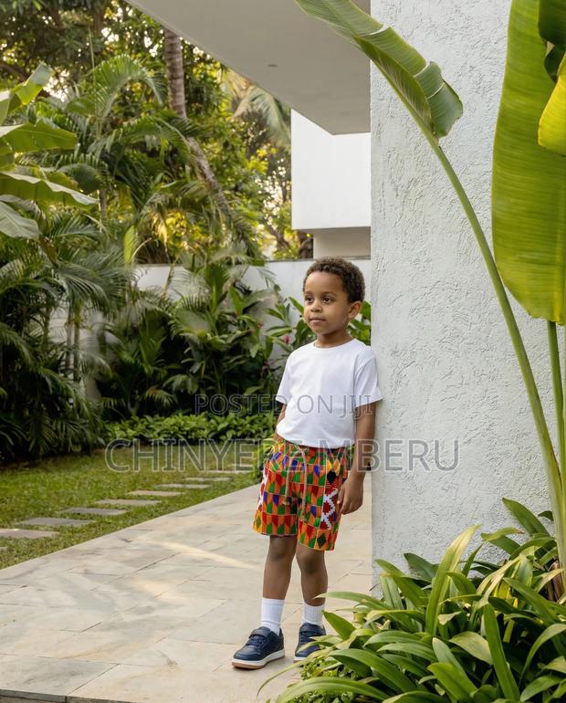 Orange Ankara Children's Shorts