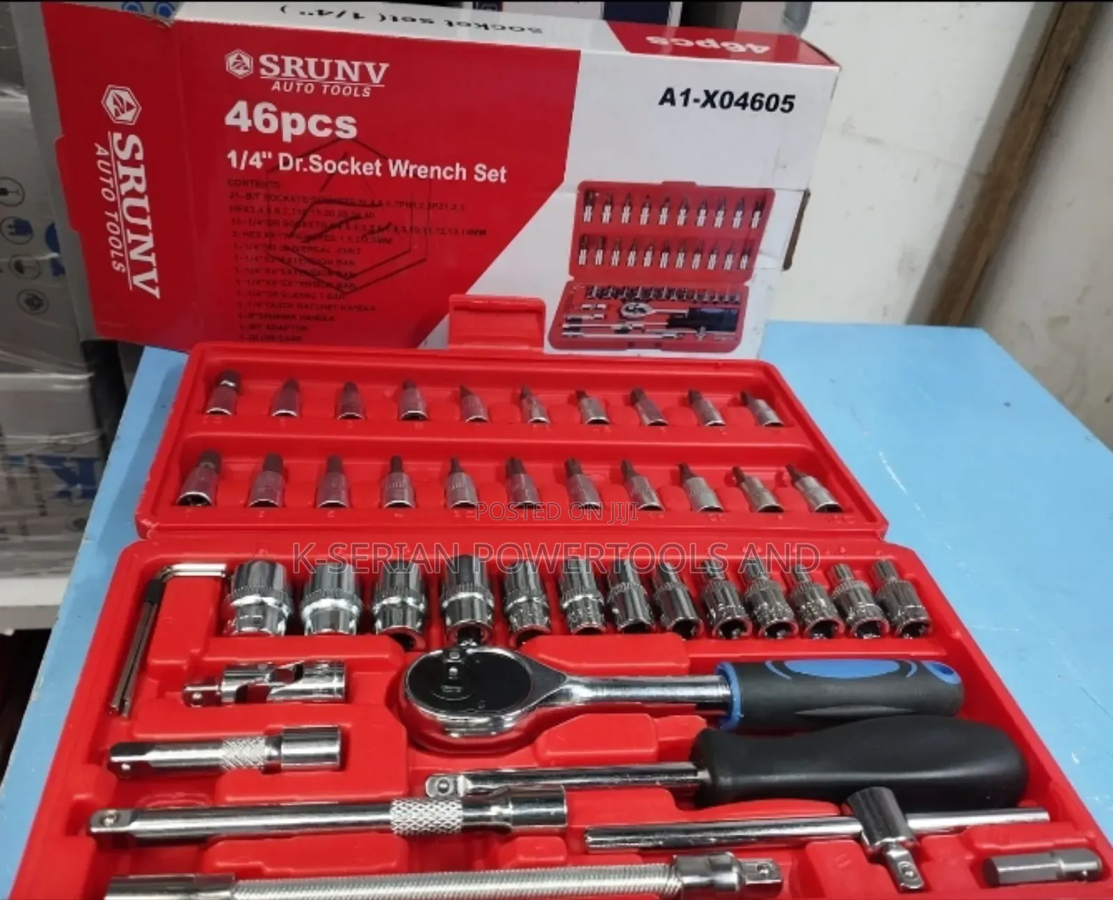 46pc 1/2" Doctor Socket Wrench/Socket Wrench