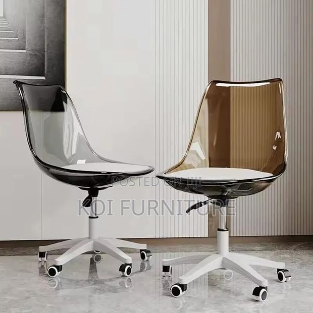 Dining Chair; Dining Clear Swivel Task Chair - thumbnail 5