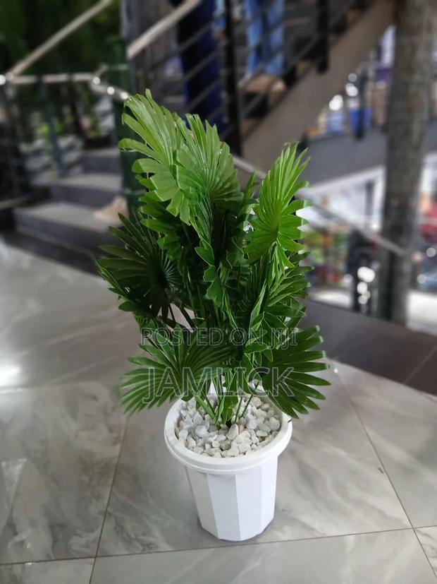 Artificial Potted Plant With Pebbles - Gw - main view