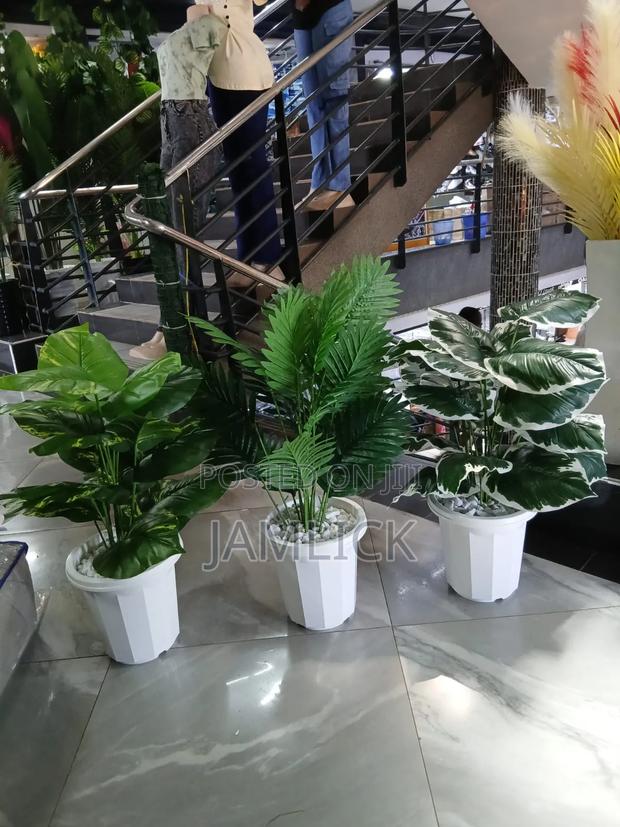 Artificial Potted Plant With Pebbles - Gw - thumbnail 7