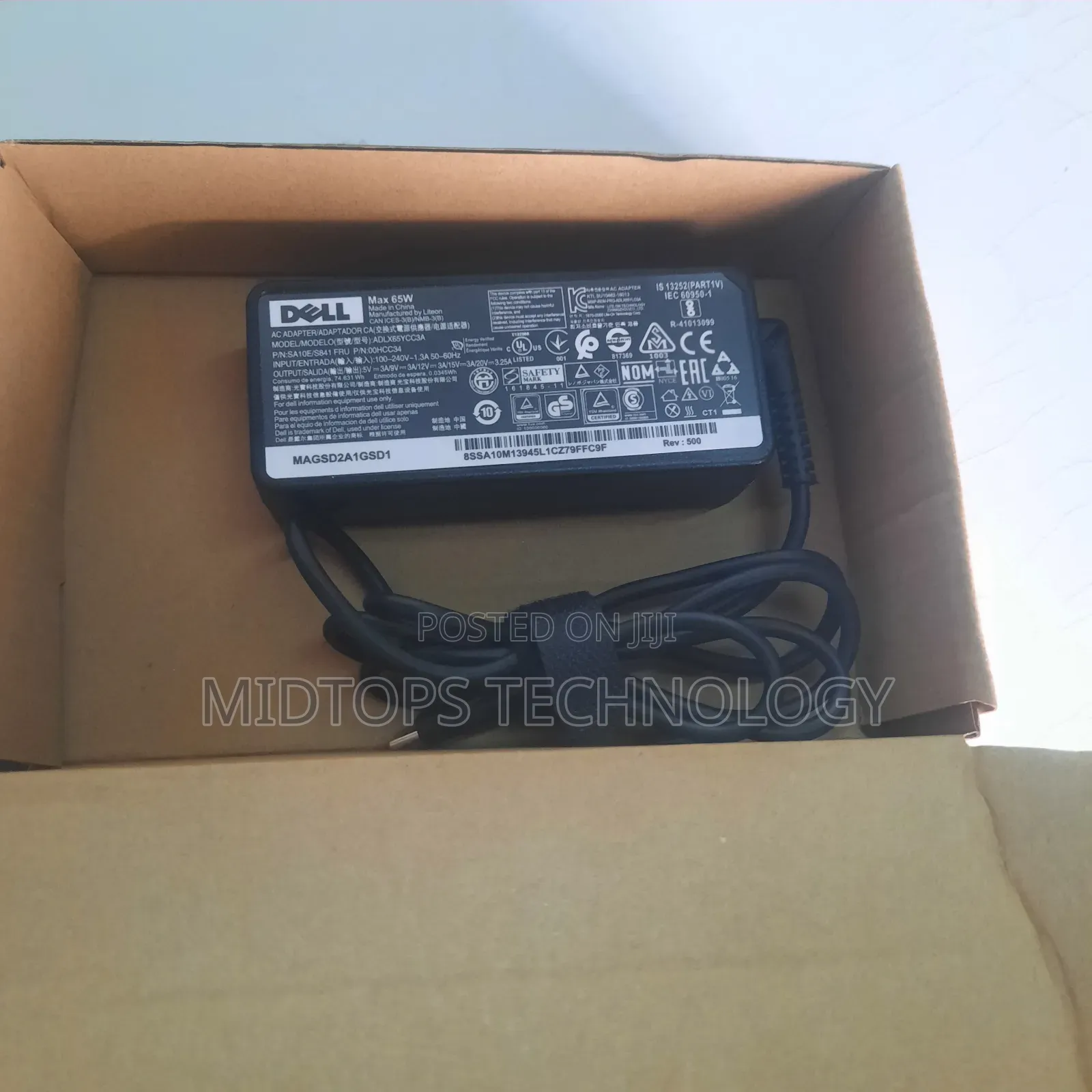 Dell Laptop Type C Charger/Adapter 65 Watts