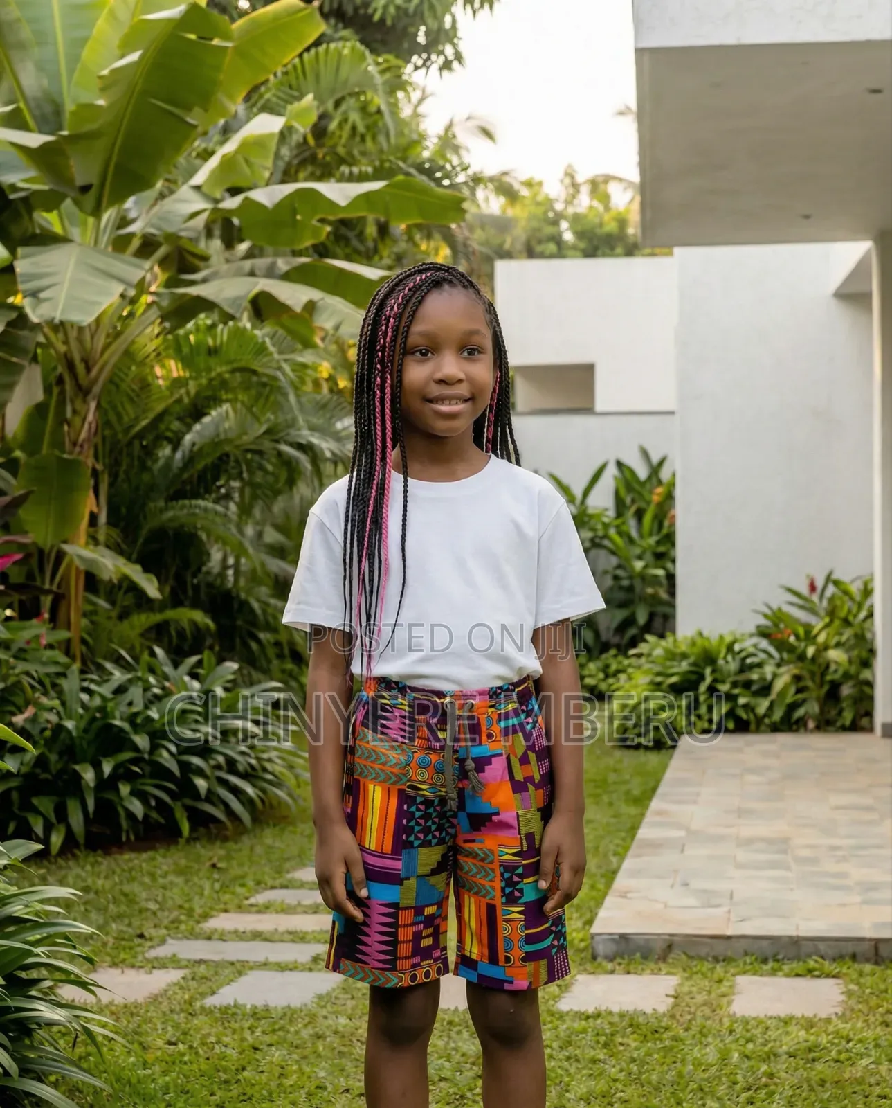 Purple Ankara Children's Shorts