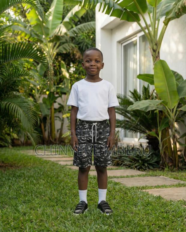 Black Ankara Children's Shorts