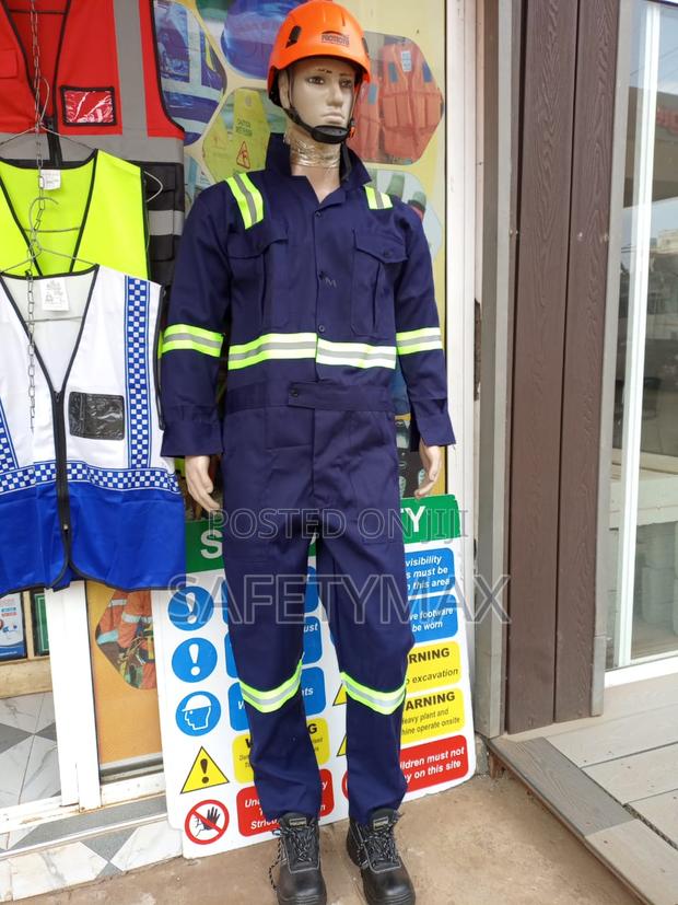 High Visibility Reflective Overalls-durable Safety Workwear - thumbnail 3