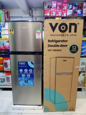 Von 138litres Double Door Fridge