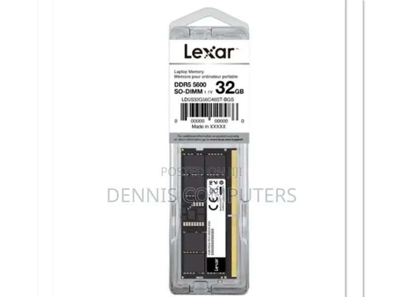 Lexar Ddr5 5600mhz Sodimm Laptop Memory 32gb