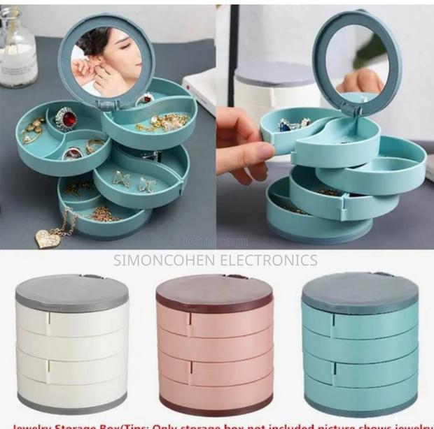 4 Layer Rotating Accessories Storage Box - main view