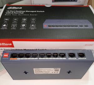 10port Managed Desktop Switch Dahua With 8 Port Poe
