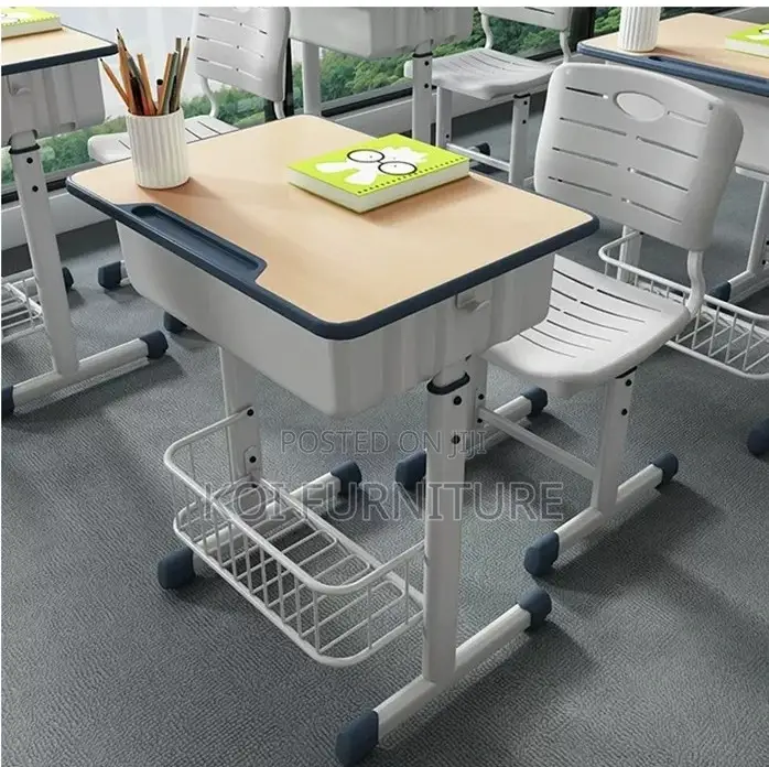 Kids Furniture; Student Table and Chair Height Adjustable Set