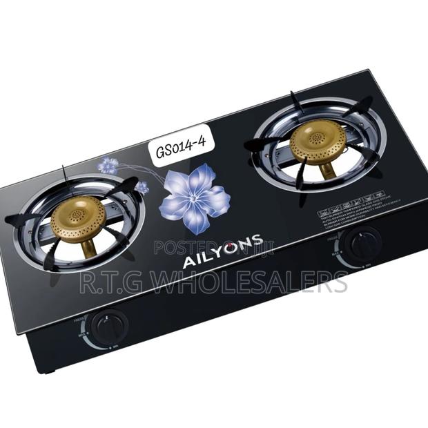 Ailyons Double Burner Glass Top LPG Cooker Stove