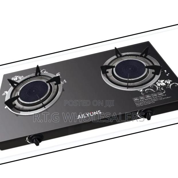 Ailyons Double Burner Infrared Gas Cooker – Glass Top Stove