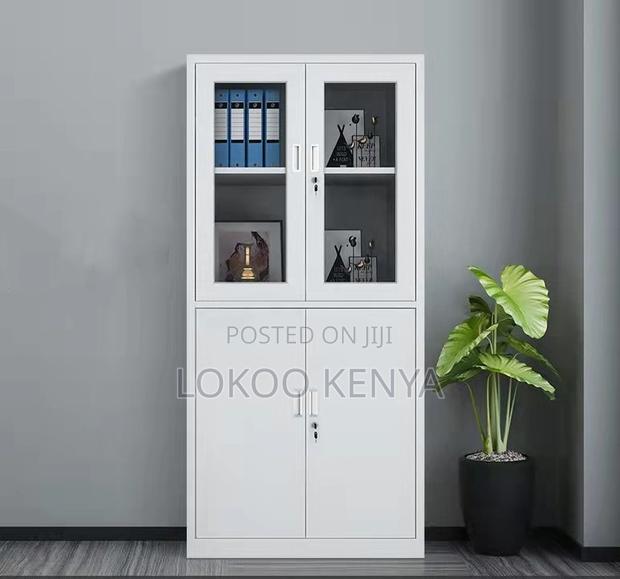 Office Cabinet ; Glass Door's Steel Filling Cabinet