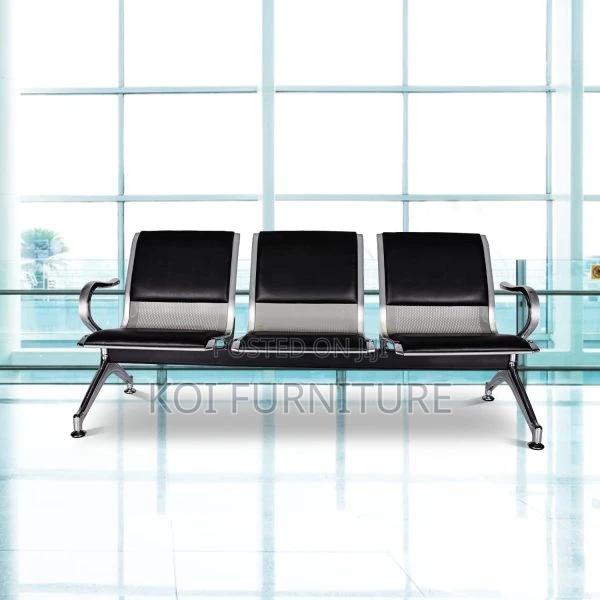 Office Bench; 3-Link Padded Office Waiting Bench - thumbnail 2