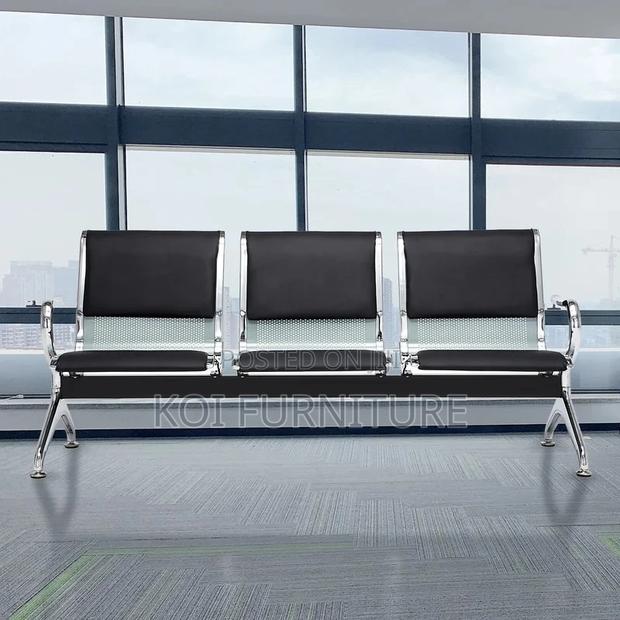 Office Bench; 3-Link Padded Office Waiting Bench - thumbnail 6