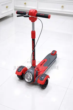 Kids 3-Wheel Kick Scooter With Led Front Light