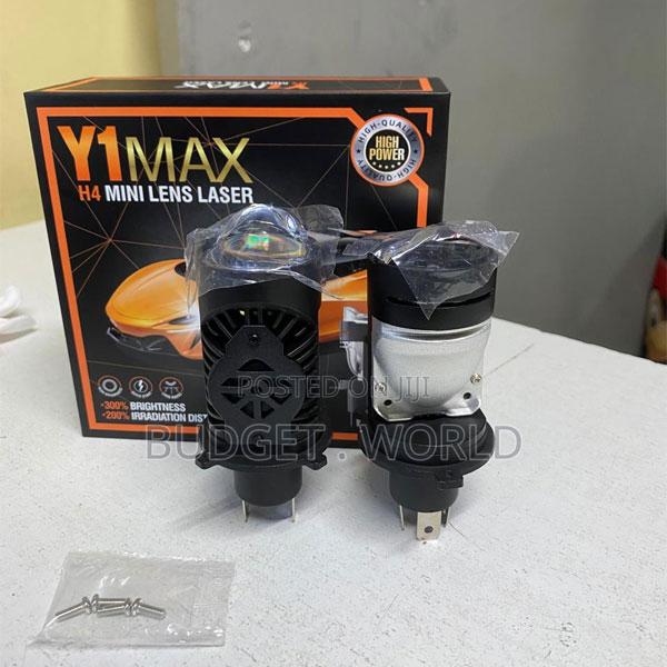 H4 Led Mini Projector White Headlight Bulbs