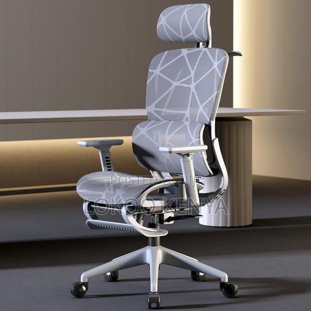 High Back Chair ; Othopedic White High Back Chair - thumbnail 4