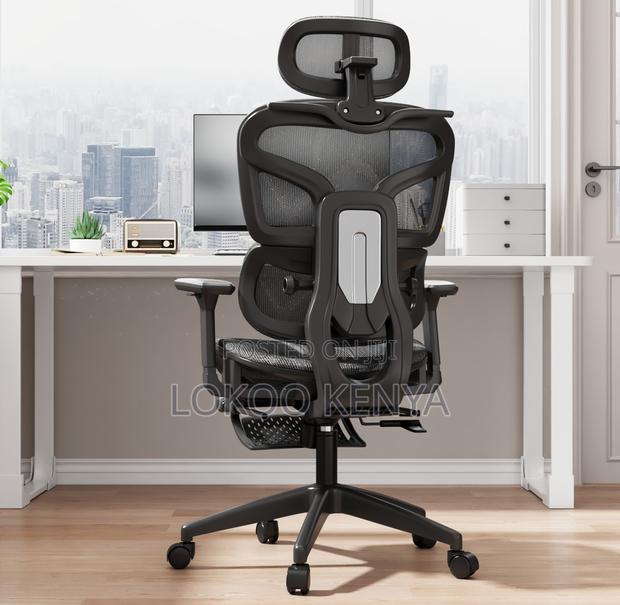High Back Chair ; Othopedic White High Back Chair - thumbnail 5