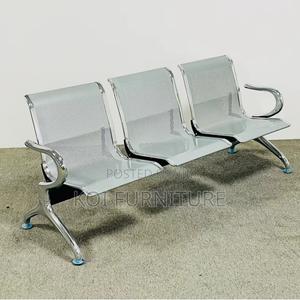 Office Bench; 3-Link Steel Waiting Benches - thumbnail 2