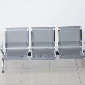 Office Bench; 3-Link Steel Waiting Benches
