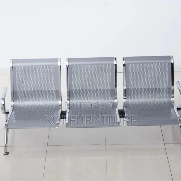 Office Bench; 3-Link Steel Waiting Benches - thumbnail 3