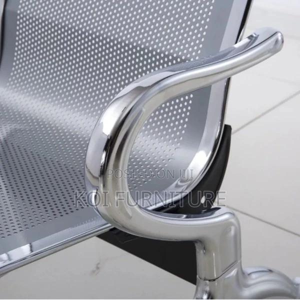 Office Bench; 3-Link Steel Waiting Benches - thumbnail 4