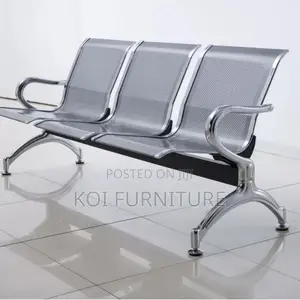 Office Bench; 3-Link Steel Waiting Benches