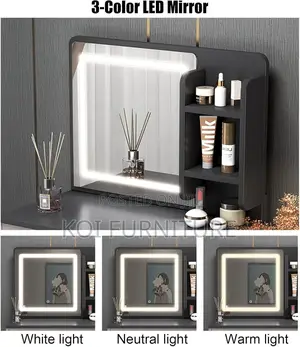 Dressers; Elegance Dressing Vanity Set With Lightings