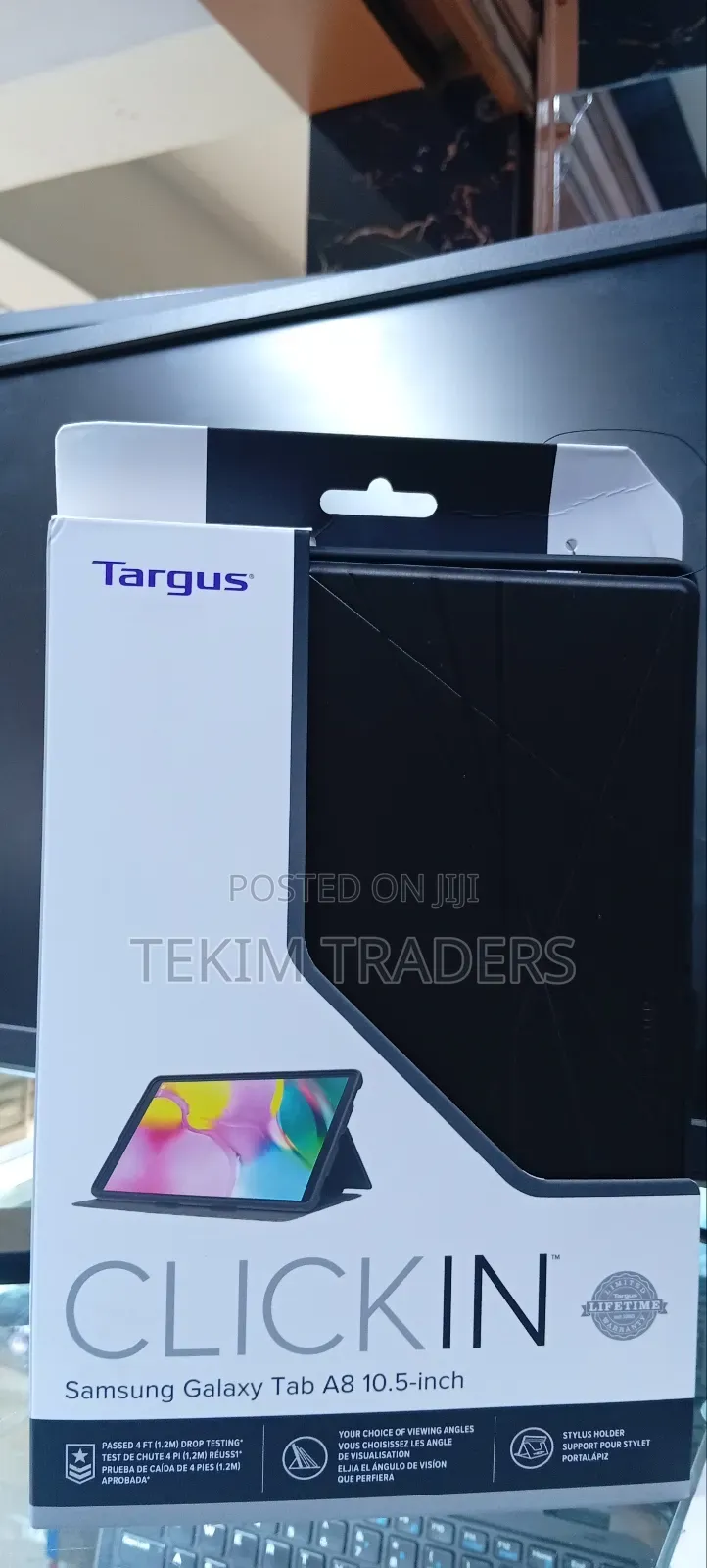 Samsung Galaxy Tab A8 Cover- Click in Foldable With Strap