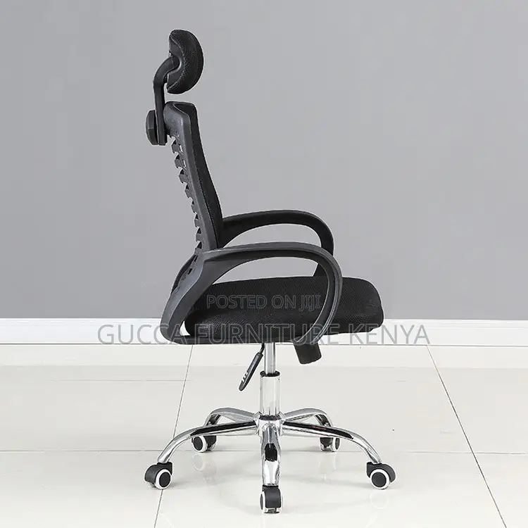 Height Adjustable Headrest Mesh Office Chair