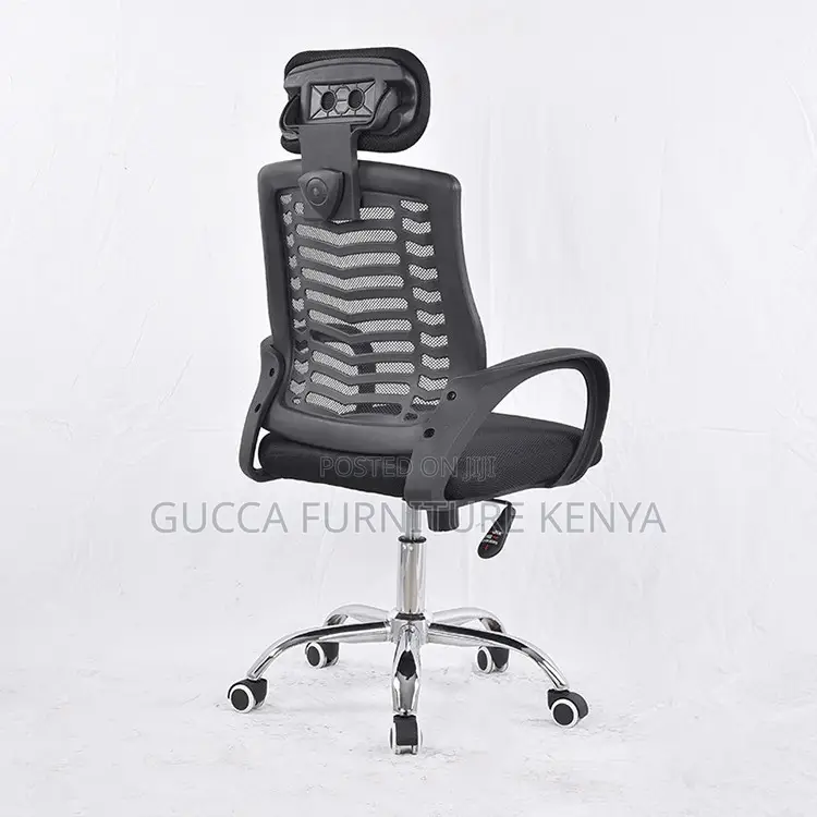 Height Adjustable Headrest Mesh Office Chair