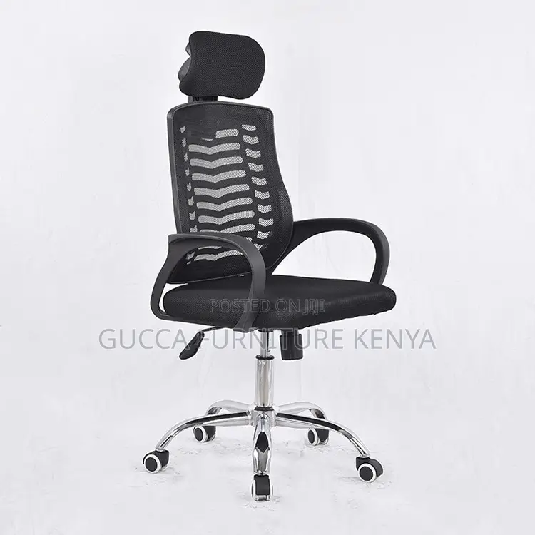 Height Adjustable Headrest Mesh Office Chair