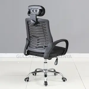 Height Adjustable Headrest Mesh Office Chair