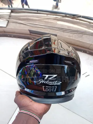 Tz Shiny Black Full Face Motorcycle Helmet – Strong&Protective Helmet
