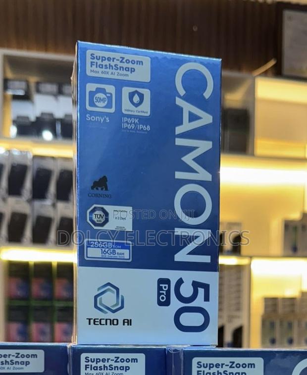 New Tecno Camon 50 Pro 256 GB Black - main view
