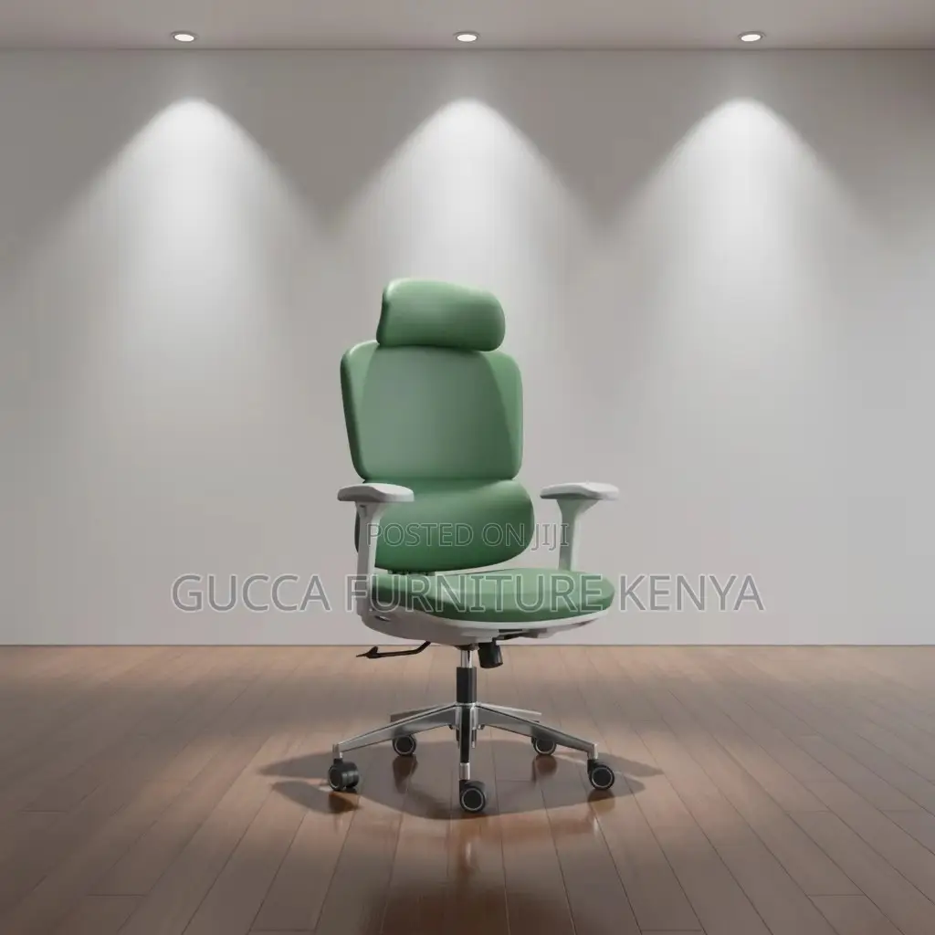 Green Orthopedic High-back Office Chair