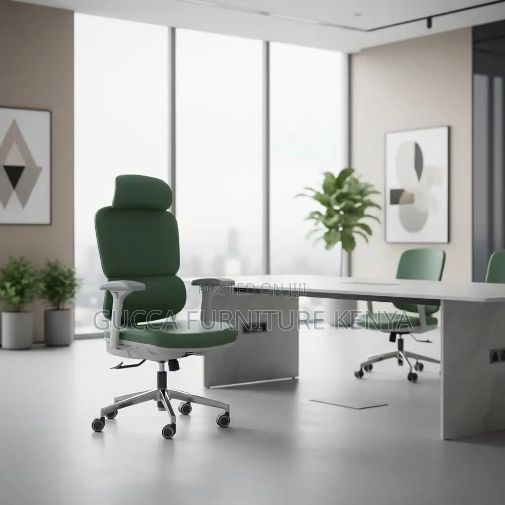 Green Orthopedic High-back Office Chair