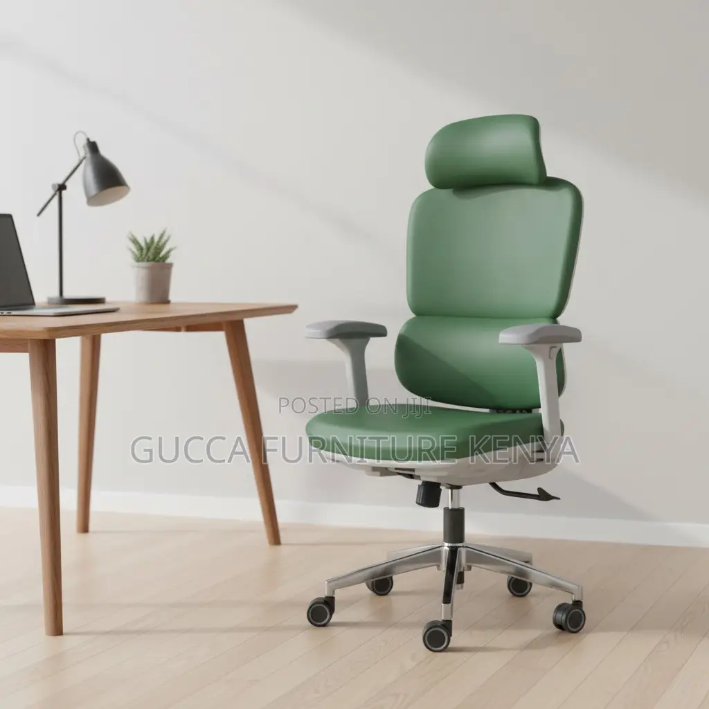 Green Orthopedic High-back Office Chair