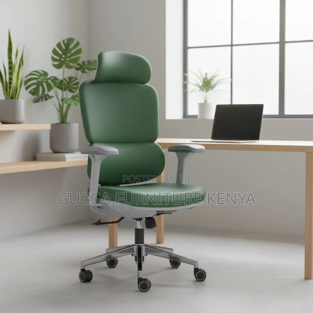 Green Orthopedic High-back Office Chair