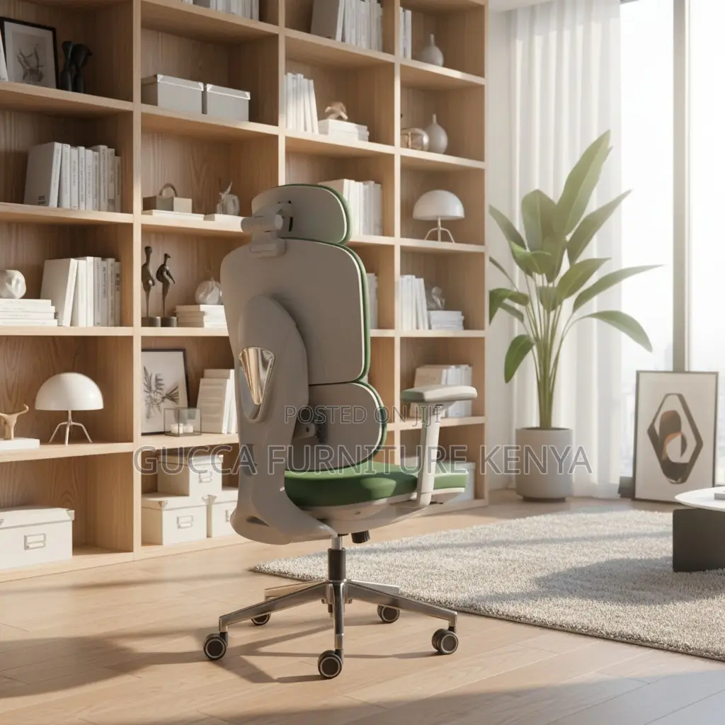 Green Orthopedic High-back Office Chair